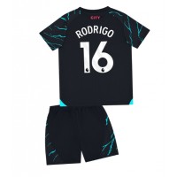 Manchester City Rodri Hernandez #16 Tredje Dräkt Barn 2023-24 Kortärmad (+ Korta byxor)